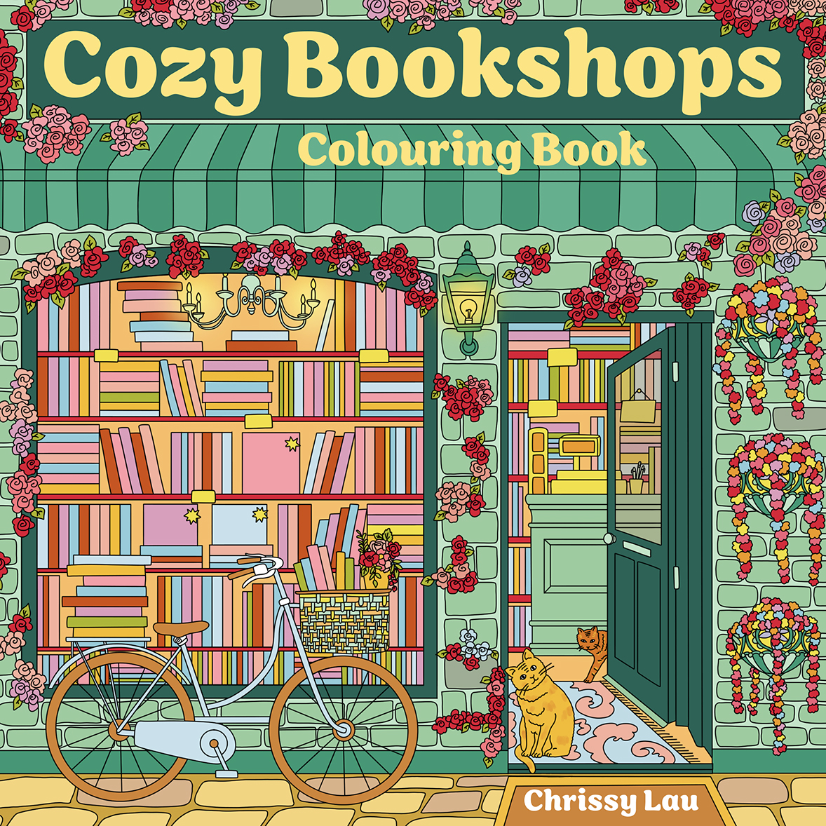 Cozy Bookshops Colouring Book by Chrissy Lau